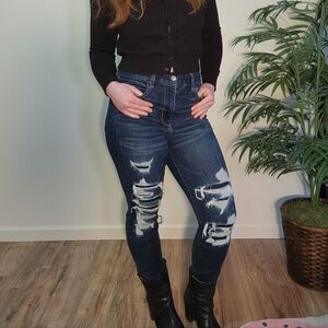 American Eagle Patched Jeans